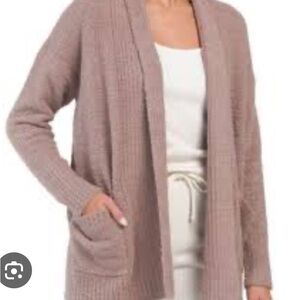 Cupcakes and Cashmere Teddy Hooded Lounge Cardigan Size Large